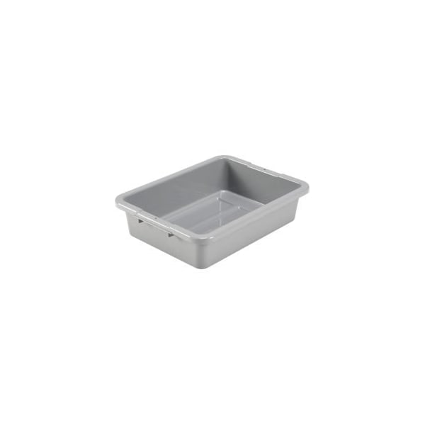 GEC 153; NSF Plastic Bus Tub, 20L x 15W x 5H, Gray, PK12